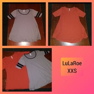 2 LuLaRoe XXS Perfect T short sleeves